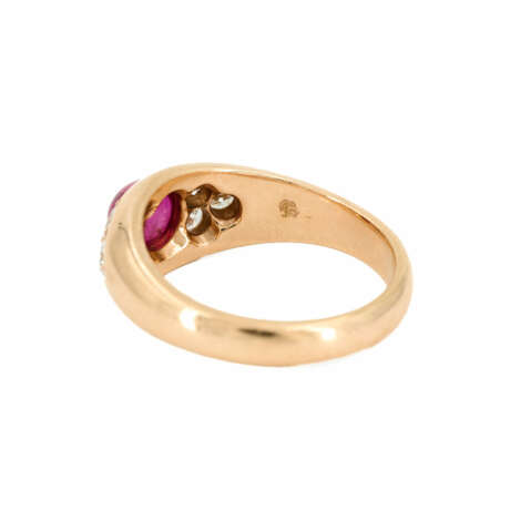 THREE GEMSTONE-DIAMOND-RINGS - photo 4