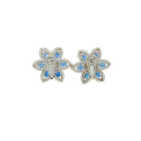 SAPPHIRE-DIAMOND-EAR-STUDS - photo 2