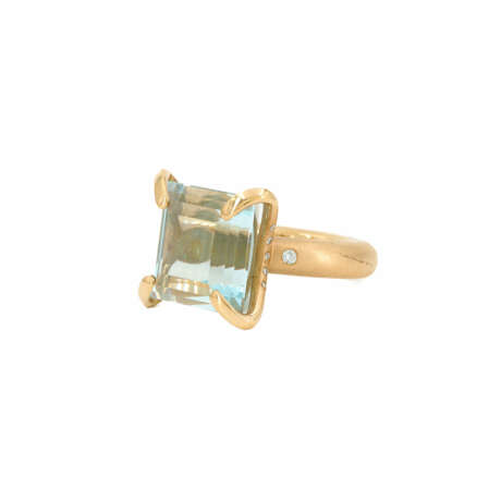 AQUAMARINE-DIAMOND-RING - photo 1