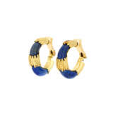 SET OF LAPIS LAZULI-CREOLE AND CORAL-DIAMOND-CREOLE - фото 7