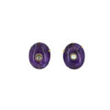 AMETHYST-DIAMOND-EAR-CLIP-ONS - фото 1
