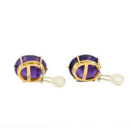 AMETHYST-DIAMOND-EAR-CLIP-ONS - фото 4