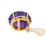 AMETHYST-DIAMOND-EAR-CLIP-ONS - фото 5