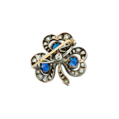 PEARL-SAPPHIRE-DIAMOND-BROOCH - фото 2