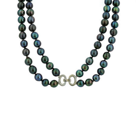 PEARL-DIAMOND-SET: NECKLACE AND BRACELET - photo 3
