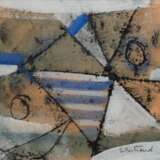 Solange, Bertrand (französisch, 1913-2011) "Moderne Komposition", Aquarell, sign. u.r., 20x25,5 cm, im Passepartout hinter Glas und Rahmen - Foto 1