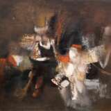 Villegas, Armando (1926 Pomabamba, Peru-2013 Bogota, Kolumbien) "Lo de Siempre-Das Übliche", Öl/ Lw., rücks. nochmals signiert und bezeichnet, 65x94 cm, Rahmen - Foto 1