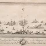 Heland, Rudolph Marten (1765-1814, schwedischer Künstler) "Die Ruhe des Hirten und der Herde", Grafik, 25,5x43 cm, im Passepartout hinter Glas und Rahmen - photo 1