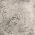 Rembrandt van Rijn (1606 Leiden-1669 Amsterdam) &amp;quot;Die Ruhe auf der Flucht&amp;quot;, Radierung/ Bütten, Nachdruck mit den Originalplatten, 18. Jh., in der Platte sign., Altersspuren, 13x11,5 cm, Blattgröße 54,5x3… - Auction prices