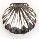 Pillendose in Form einer Muschel, 925er Silber, ca. 16,7 g, Maße ca. 3,6 x 3,5 cm - Foto 1