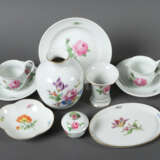 Meissen-Konvolut mit Blumen 1x 1850-1924, 3x 1924-… - photo 2
