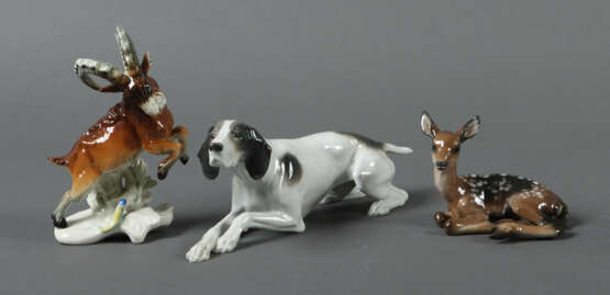 3 variierende Tierfiguren 1x Rosenthal, 1x Ens und… - photo 1