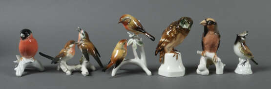 6 Vogelfiguren Hutschenreuther, Ens, Goebel u. a.,… - Foto 1
