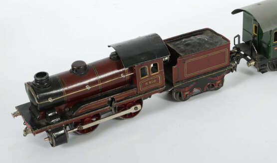 Kleiner Zug Märklin, Spur 0, Uhrwerklok R 950, Vor… - photo 2