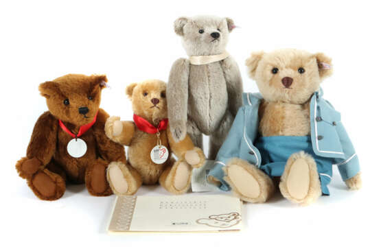 4 Teddybären Steiff, neuzeitlich, Club Edition, 1 … - фото 1