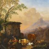 Roos, Johann Heinrich. Italienische Landschaft mit Hirten und Vieh. - Foto 1