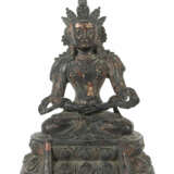 Buddha China, 1. Hälfte 20. Jh., Bronze, geschwärz… - Foto 1