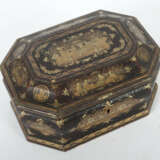 Teebox China, 2. Hälfte 19. Jh., Holz, schwarz, al… - photo 2