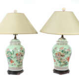 Paar Deckelvasen als Lampen China, Mitte 20. Jh., … - фото 1