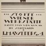 Seltenes Werbeblatt Wiener Werkstätte - Foto 1