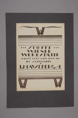 Seltenes Werbeblatt Wiener Werkstätte - Foto 2