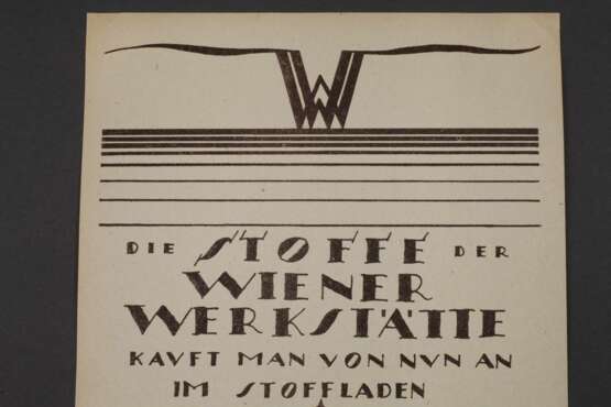 Seltenes Werbeblatt Wiener Werkstätte - Foto 3