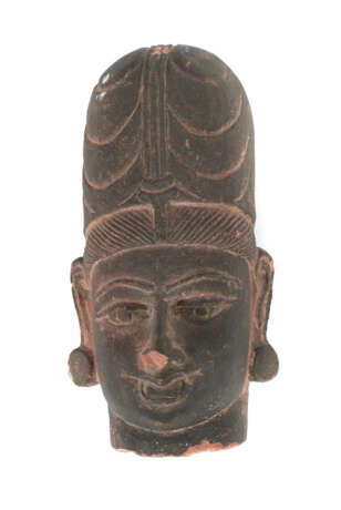 Kopf des Vishnu Evtl. Kambodscha, wohl alt, roter … - photo 1