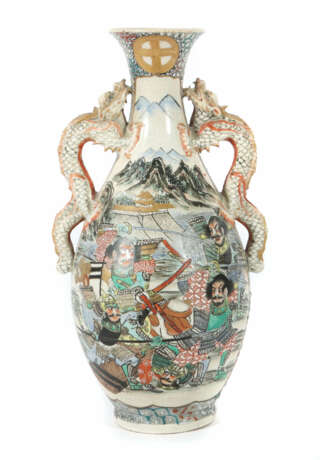 Satsuma Vase Japan, Mitte 20. Jh., Keramik, glasie… - Foto 1