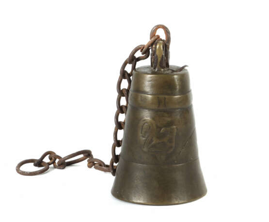 Glocke Tibet, 18./19. Jh., Bronze, leicht reliefie… - photo 1