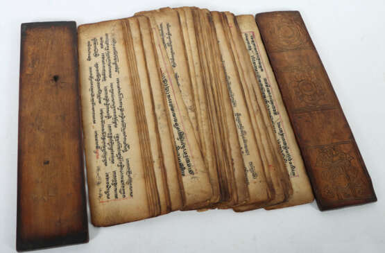 Gebetsbuch Tibet, 18./19. Jh., 108 beschriftete Pa… - Foto 3