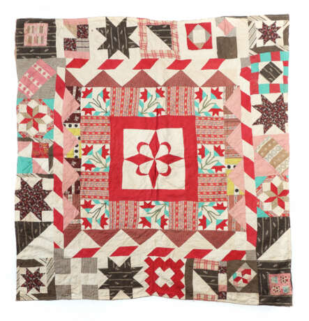 Quilt mit Zentralornament wohl Dole (Frankreich), … - photo 1