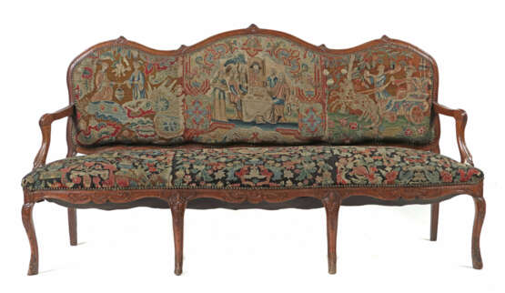 Barock-Sofa mit Stickerei-Bezug wohl Aachen-Lüttic… - photo 1