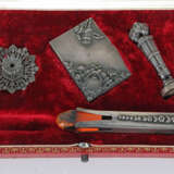 Petschaft-Garnitur um 1900, Metall, 4-tlg. Set. be… - photo 1