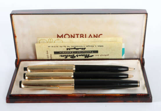 Montblanc-Schreibset 1960er Jahre, 3-tlg. best. au… - фото 2