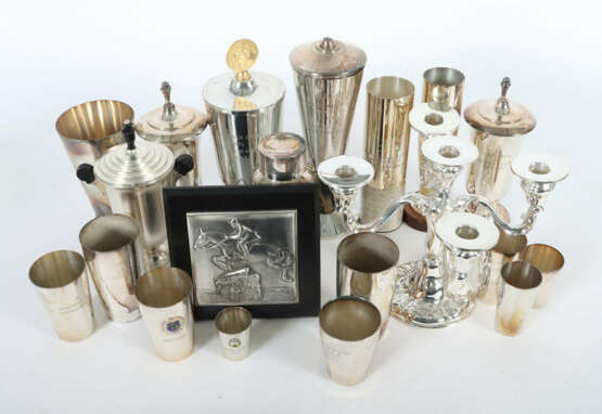 Sammlung Reiterpokale 1960er/70er Jahre, versilber… - Foto 2