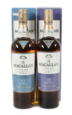 2 Flaschen Macallan Highland Single Malt Scotch Wh… - Foto 1