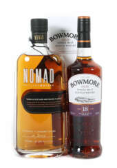 2 Whiskyflaschen 1x Bowmore, Islay, Single Malt Sc…