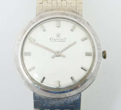 Herrenarmbanduhr modern, Exquisit, Weißgold 750, c… - photo 1