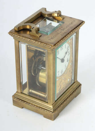 Reiseuhr mit Lederetui Anfang 20. Jh., die Frontpl… - photo 2