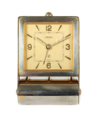 Jaeger LeCoultre Reisewecker mit goldfarbenem Ziff… - Foto 1