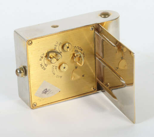 Jaeger LeCoultre Reisewecker mit goldfarbenem Ziff… - Foto 3
