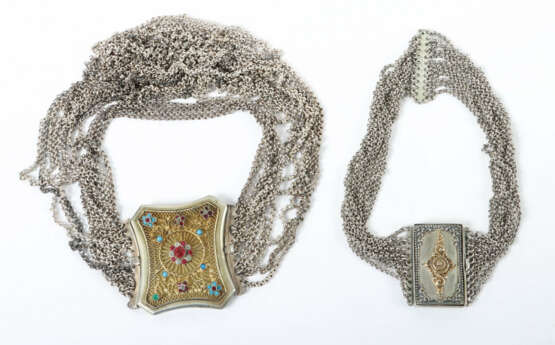 Konvolut Trachtenschmuck um 1900, best. aus 2 Hals… - фото 1