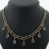 Collier mit Amethysten um 1910, Silber, säuregeprü… - photo 1