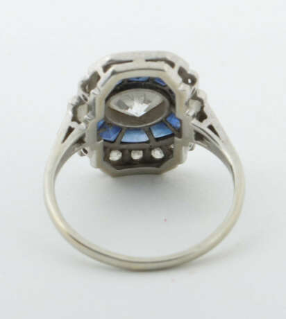 Art Déco-Ring ca. 1920er Jahre, außergewöhnliche A… - Foto 3