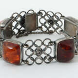 Armband mit Bernstein 20. Jh., Silber 925, punzier… - photo 1