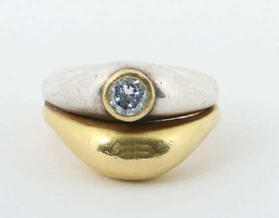Designring modern, sign. Ebbe Weiß-Weingart, Gelbg… - photo 1