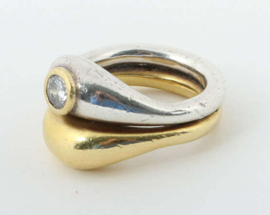 Designring modern, sign. Ebbe Weiß-Weingart, Gelbg… - photo 2