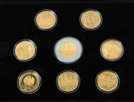 Sammlung Euro- und Mark-Münzen Deutschland, Gold 9… - фото 1