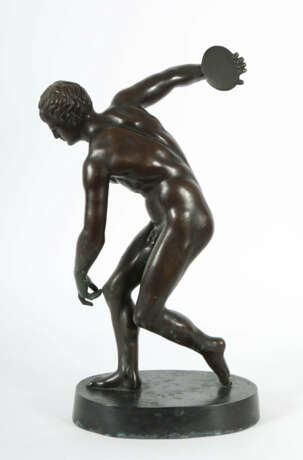 Bildhauer des 19./20. Jh. ''Diskuswerfer'', Bronze… - photo 3