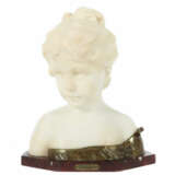 Bildhauer des 19./20. Jh. ''Poeme'', Alabaster/Mes… - Foto 1